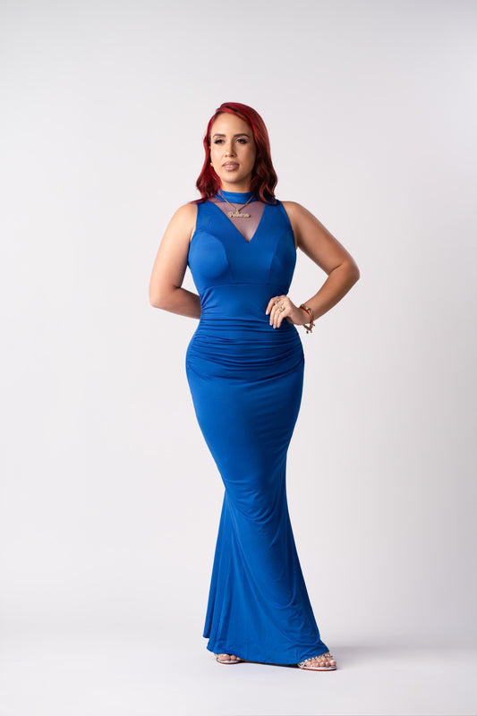 Vestido Azul Elegante