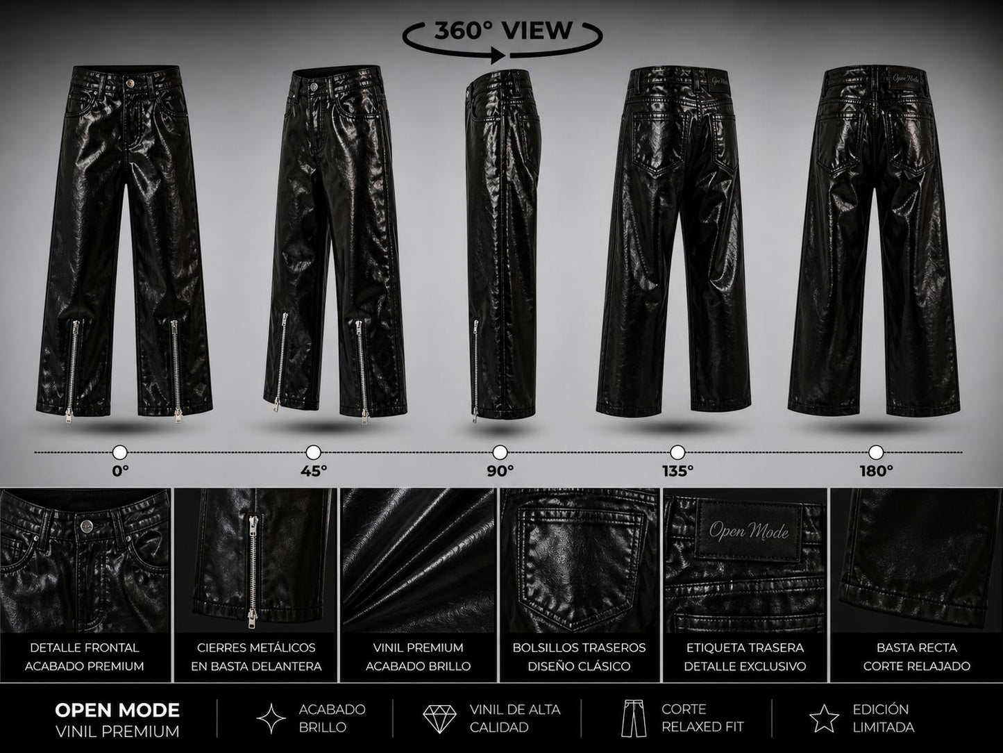 PANTALON VINIL OPEN MODE HOMBRES