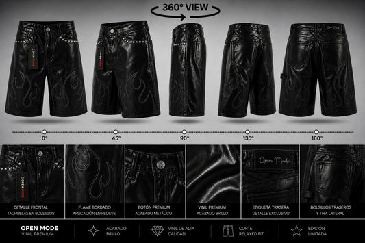 SHORT VINIL OPEN MODE HOMBRES
